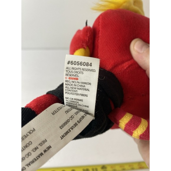 2020 AGGRETSUKO Red Rage Plush #6056084 Sanrio Gund Stuffed 7" - Picture 4 of 7